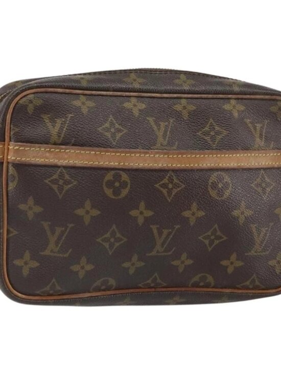 LOUIS VUITTON Monogram Compiegne 23 Clutch Bag M51847 LV Auth - Picture 1 of 16